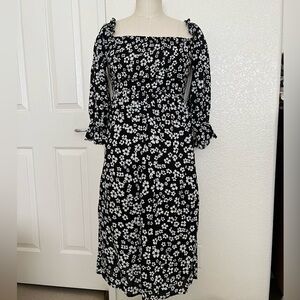 Who What Wear Off-the-Shoulder Floral Midi Dress